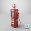 Vintage Gasoline Dispenser Tower Red