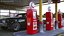 Vintage Gasoline Dispenser Tower Red