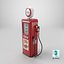 Vintage Gasoline Dispenser Tower Red