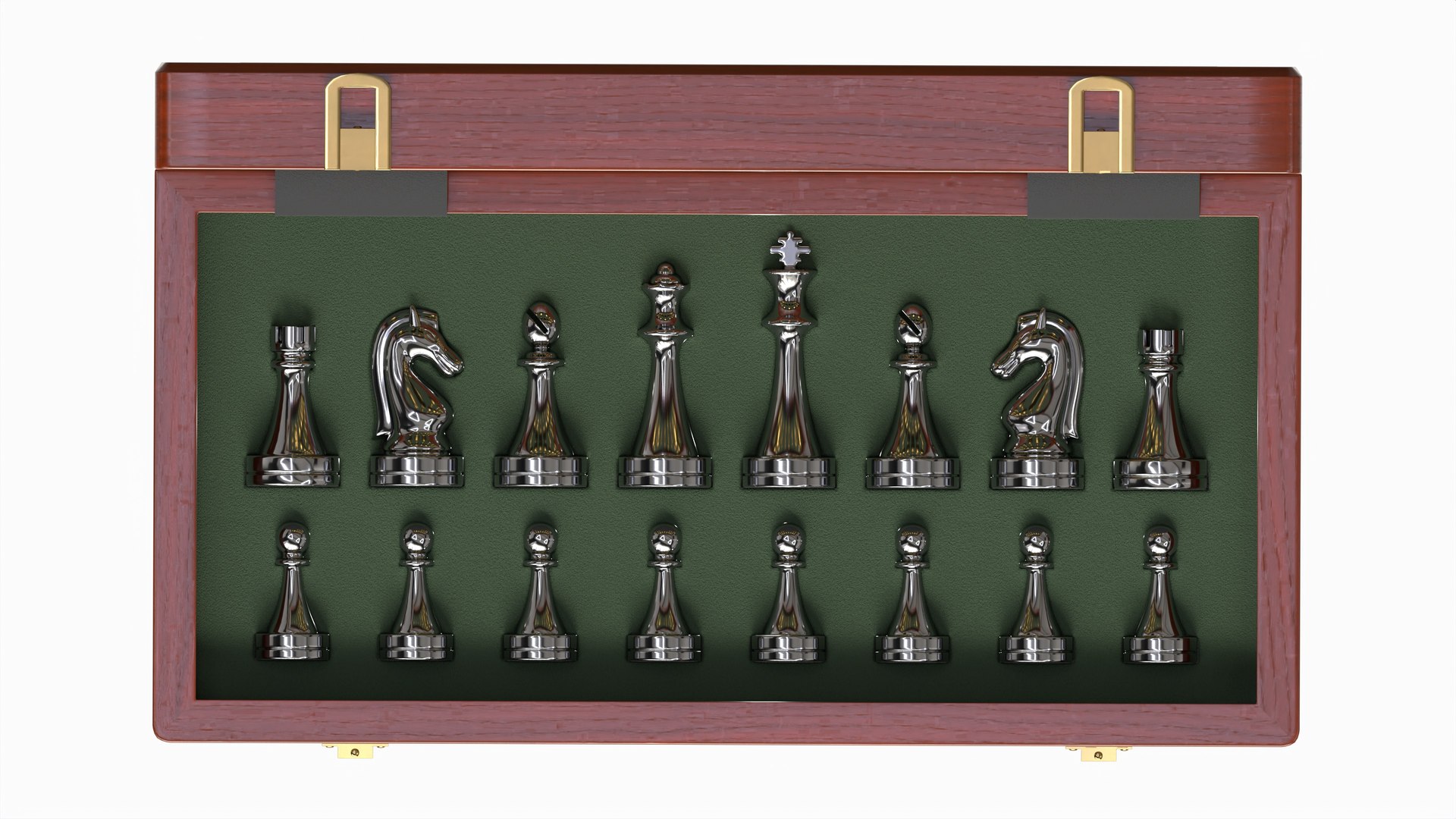 3D Model Chess Pieces Open Board Inside - TurboSquid 2154184