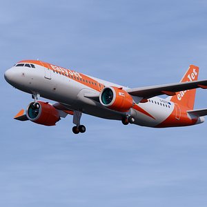 easyjet a320 3D model