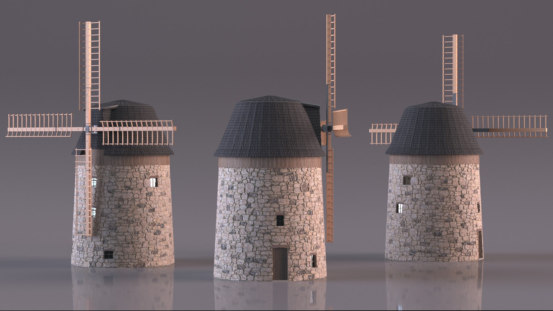 3D Windmill Rigged Model - TurboSquid 2046440