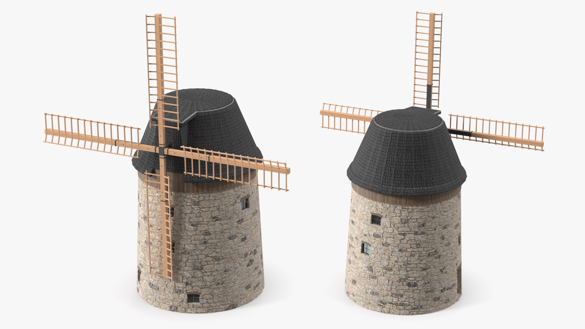 3D Windmill Rigged Model - TurboSquid 2046440