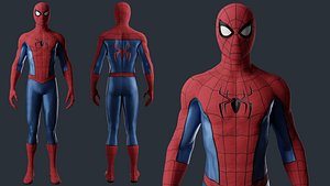 Spiderman Classic Suit MCU 3D model