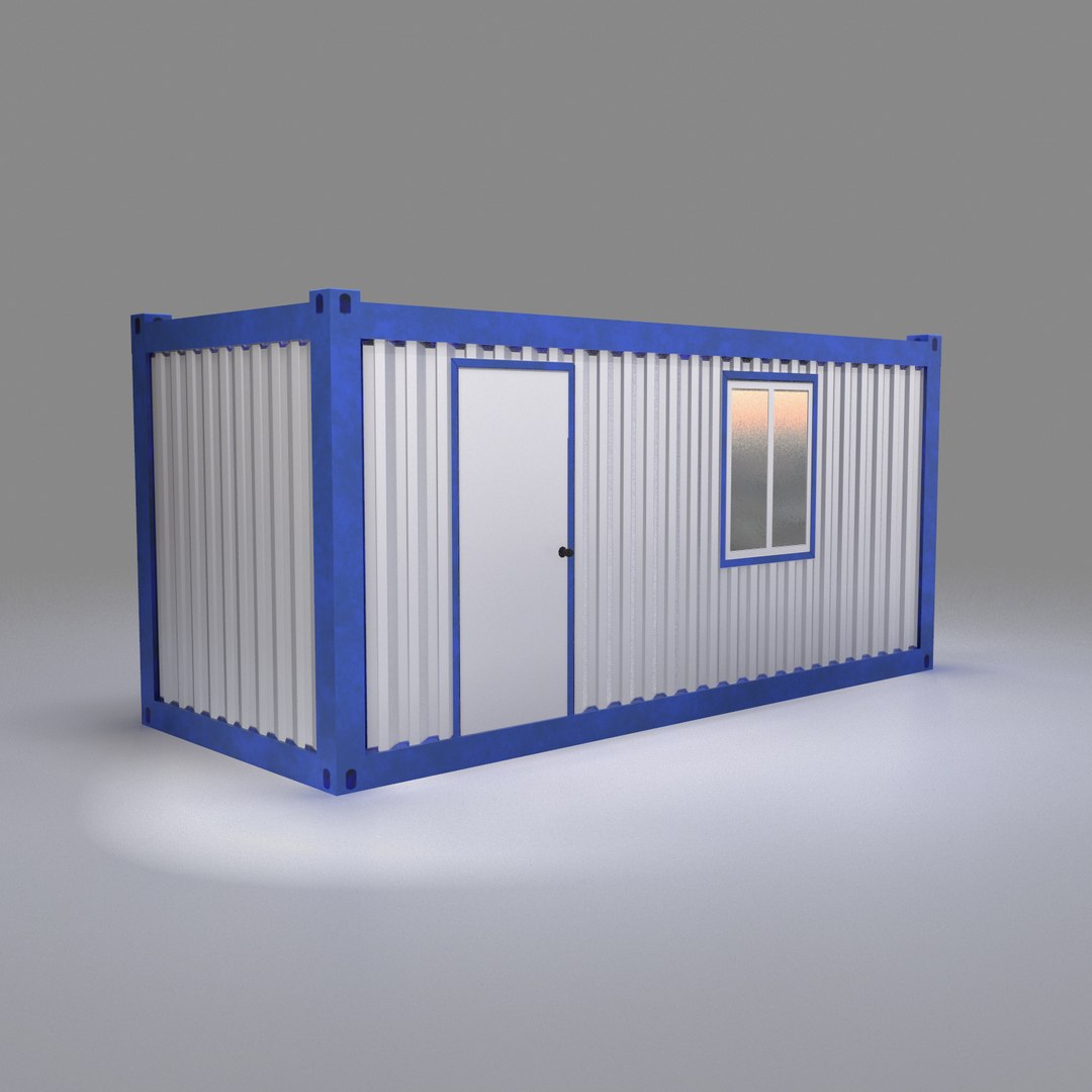 Construction Site Office Container Model - TurboSquid 1191954