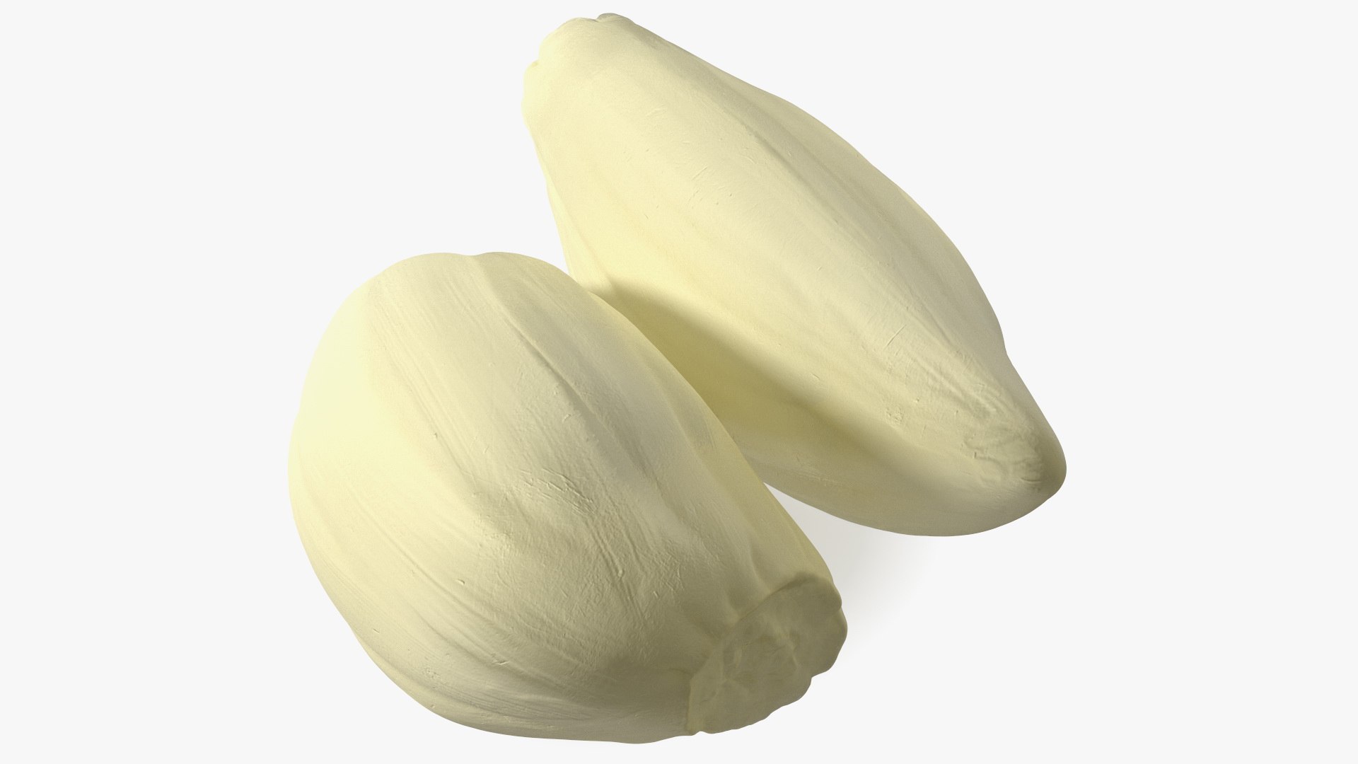 Fresh Peeled Garlic Cloves 3D model preview