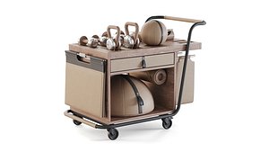 SOPHIA   SET WITH GYM EQUIPMENT 3D model