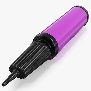 Dual-Action Hand Balloon Inflator Pink 3D model