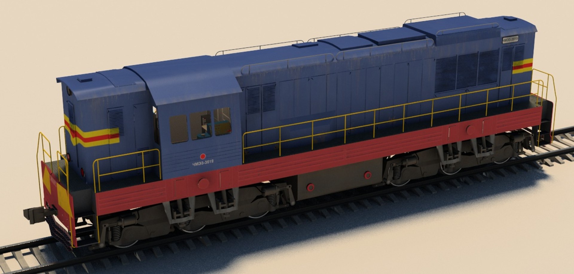 1:87 H0 ChME3 Diesellokomotive SZD CCCP RZD Modimio #2 Soviet Russian D