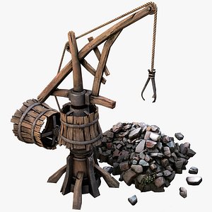 Construction Crane Medieval Quarry