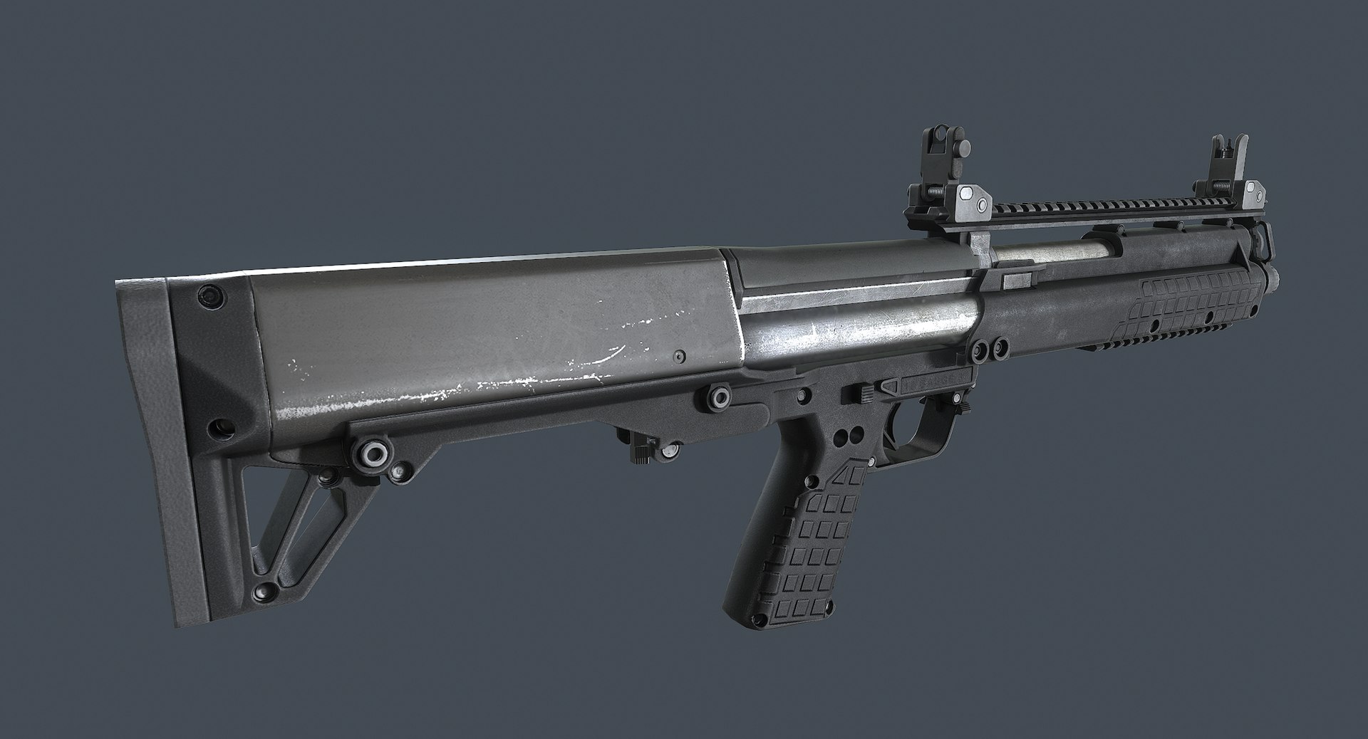 Ksg Shotgun 3d Model