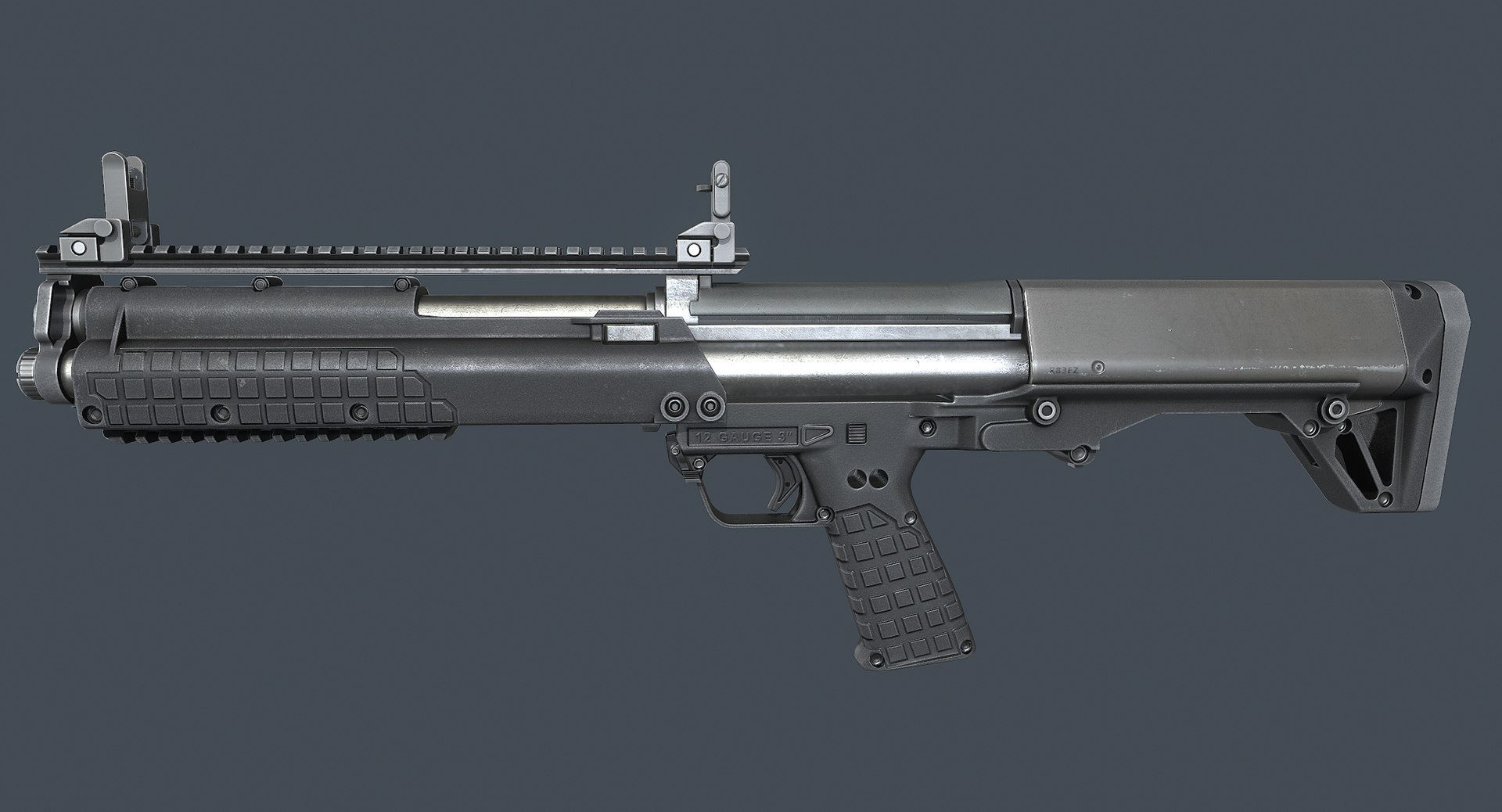 Ksg Shotgun 3d Model