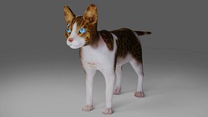 Calico Cat No Rigged V3 model