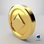 Moneda de juego 3d v8