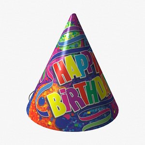 3d birthday cap model