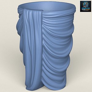 3D model Indian Traditional Dhoti Planter Print Ready 3D Model