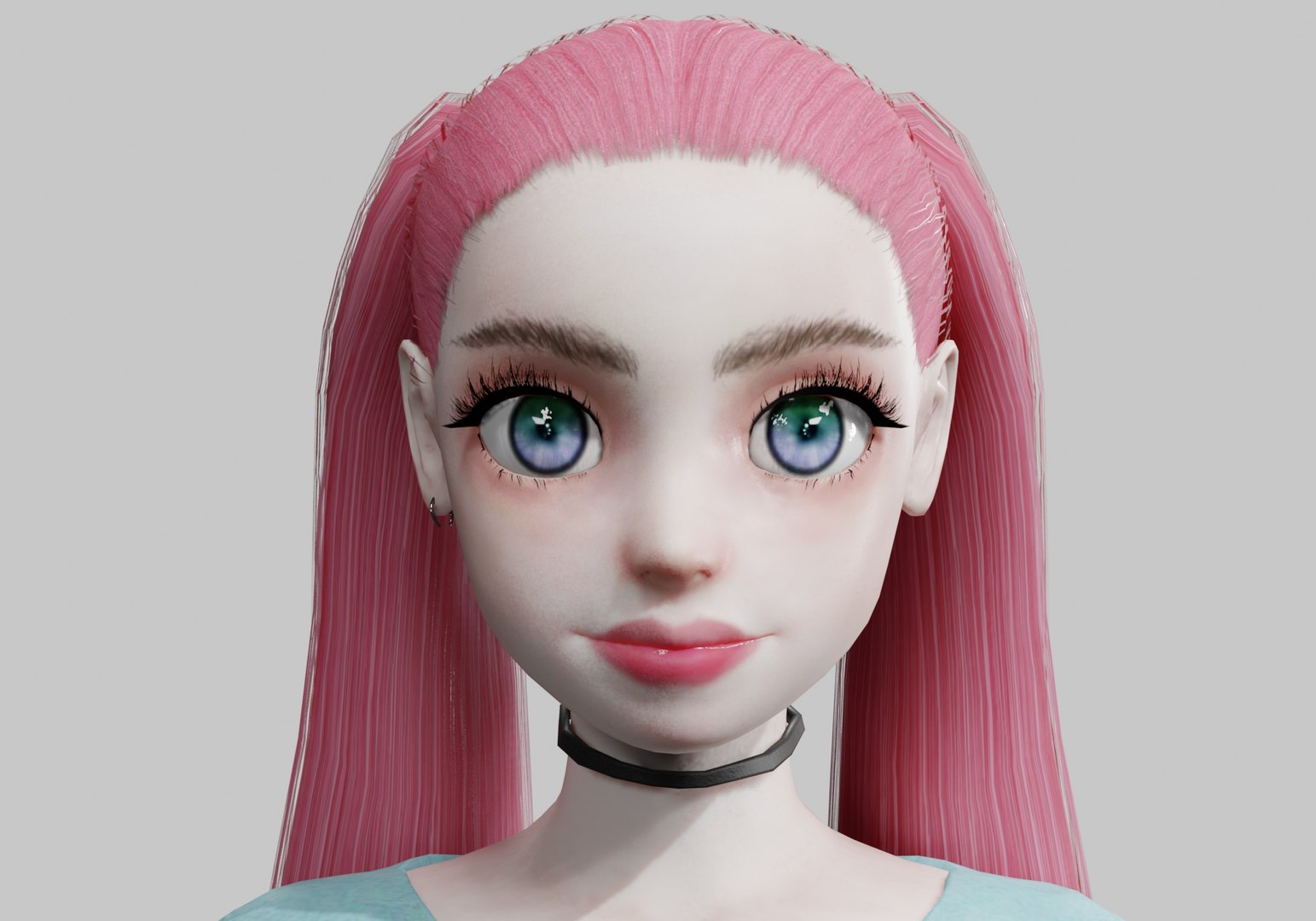 Beautiful Cute Woman V22727 3D Model - TurboSquid 2277530
