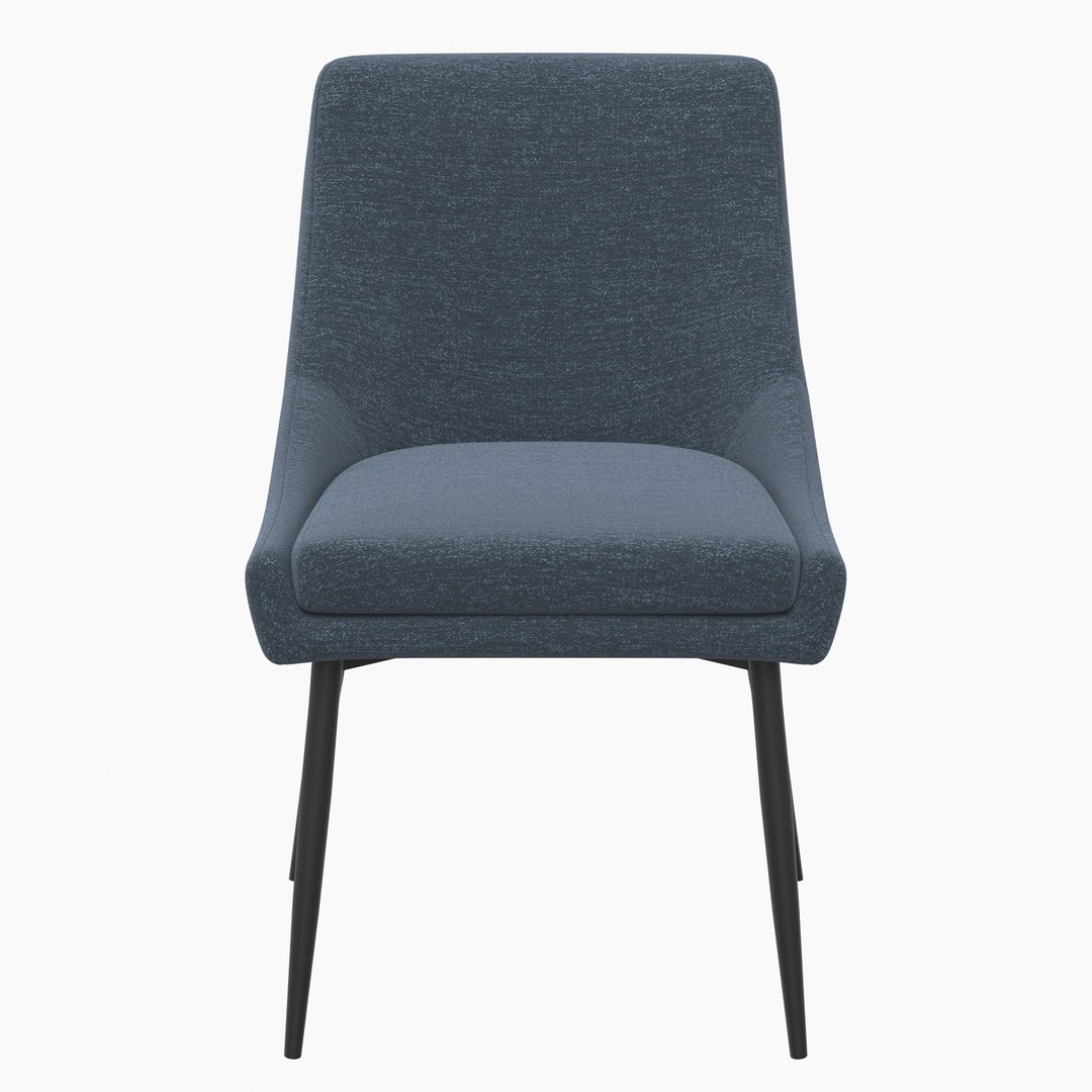 Viscount Upholstered Fabric Dining Chairs 3D Model TurboSquid 2088354
