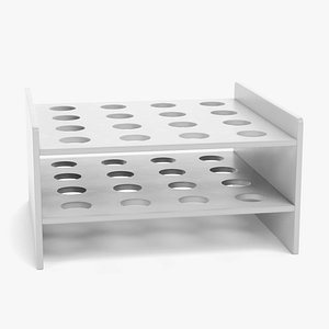 3D model test tubes rack