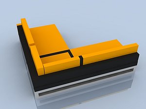 Orange sofa