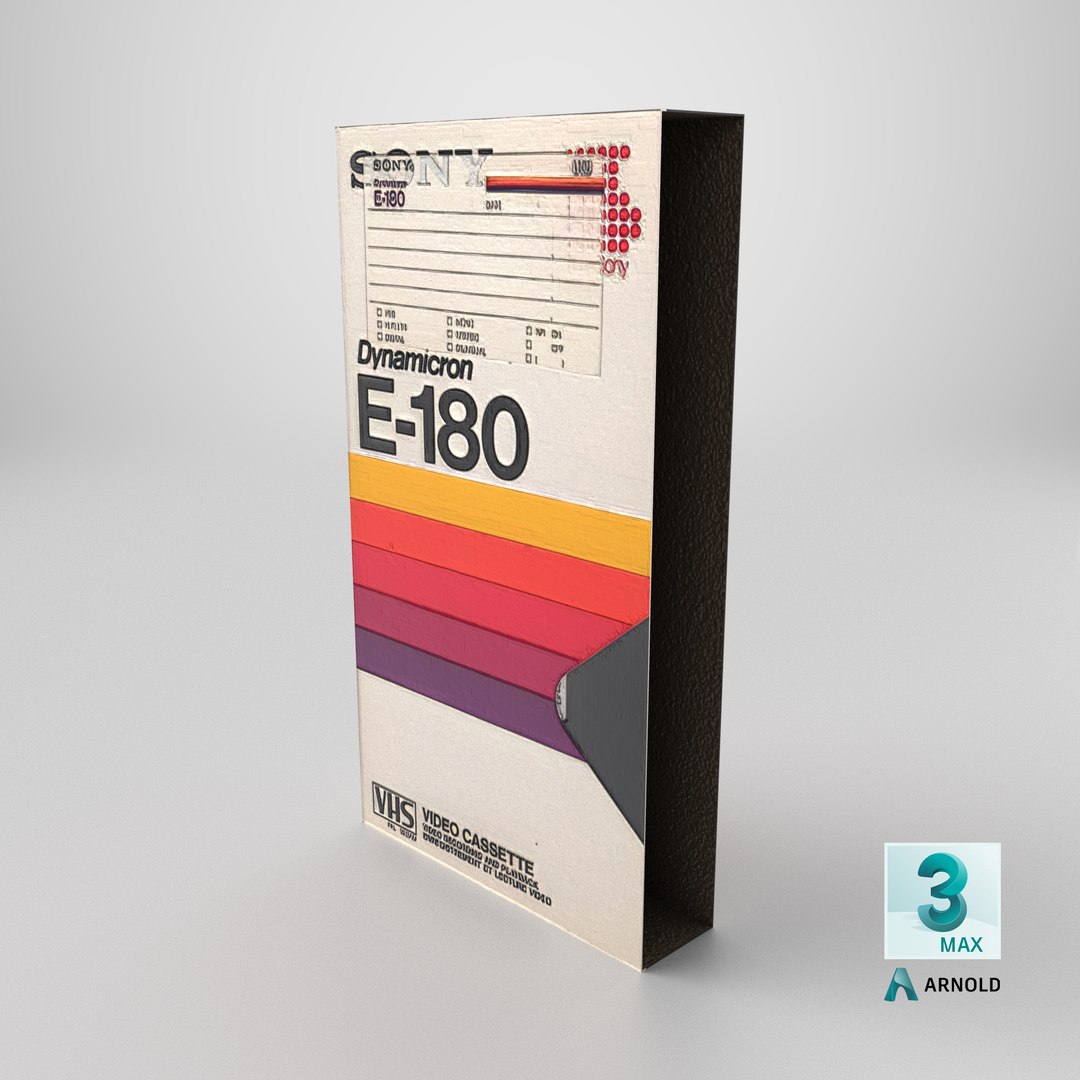 3D VHS Sony Dynamicron E-180 https://p.turbosquid.com/ts-thumb/J2/oiXfzC/s9/stemcell_max_arnold_render/png/1790355874/1920x1080/fit_q87/36ed6875bdeded6b2589aa125407723151ac7668/stemcell_max_arnold_render.jpg