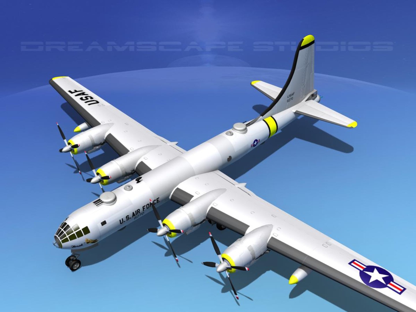 Scale Boeing B-50 Superfortress Dxf