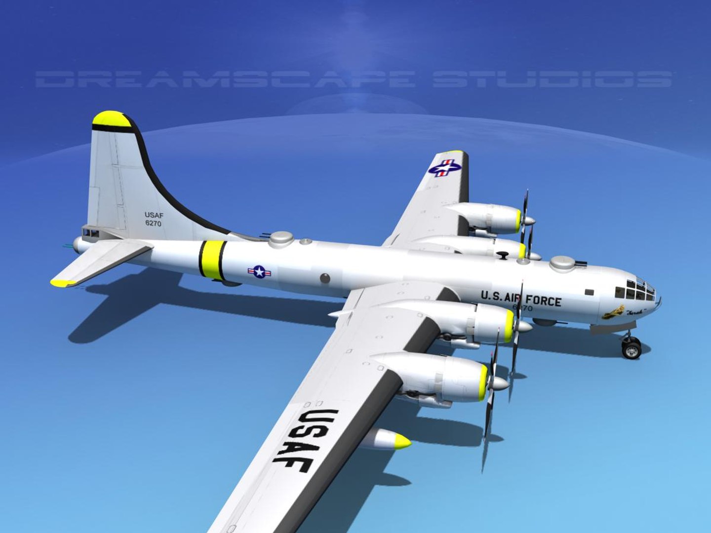 Scale Boeing B-50 Superfortress Dxf