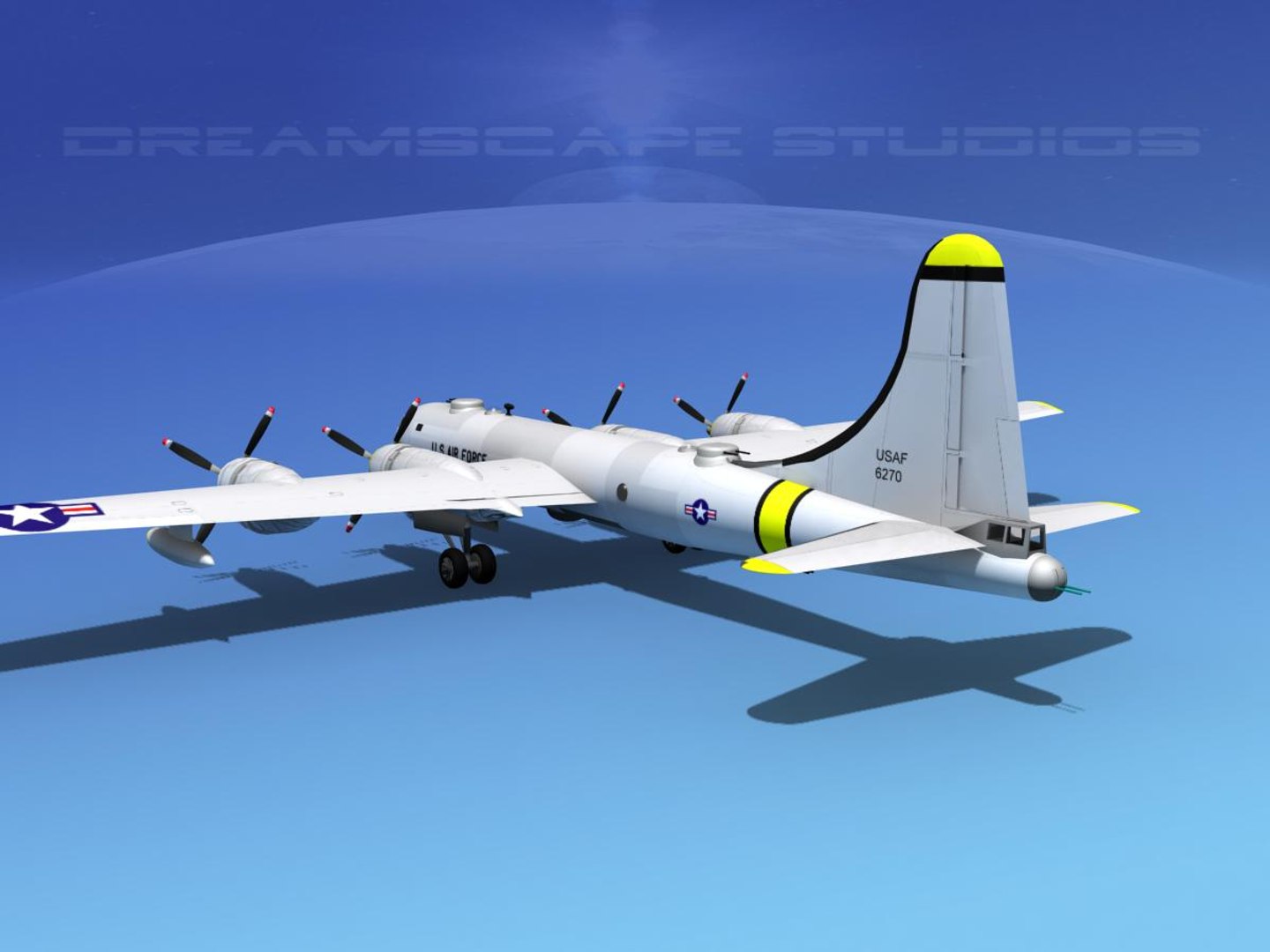 Scale Boeing B-50 Superfortress Dxf
