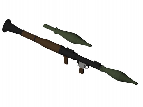 3d model rpg rocket