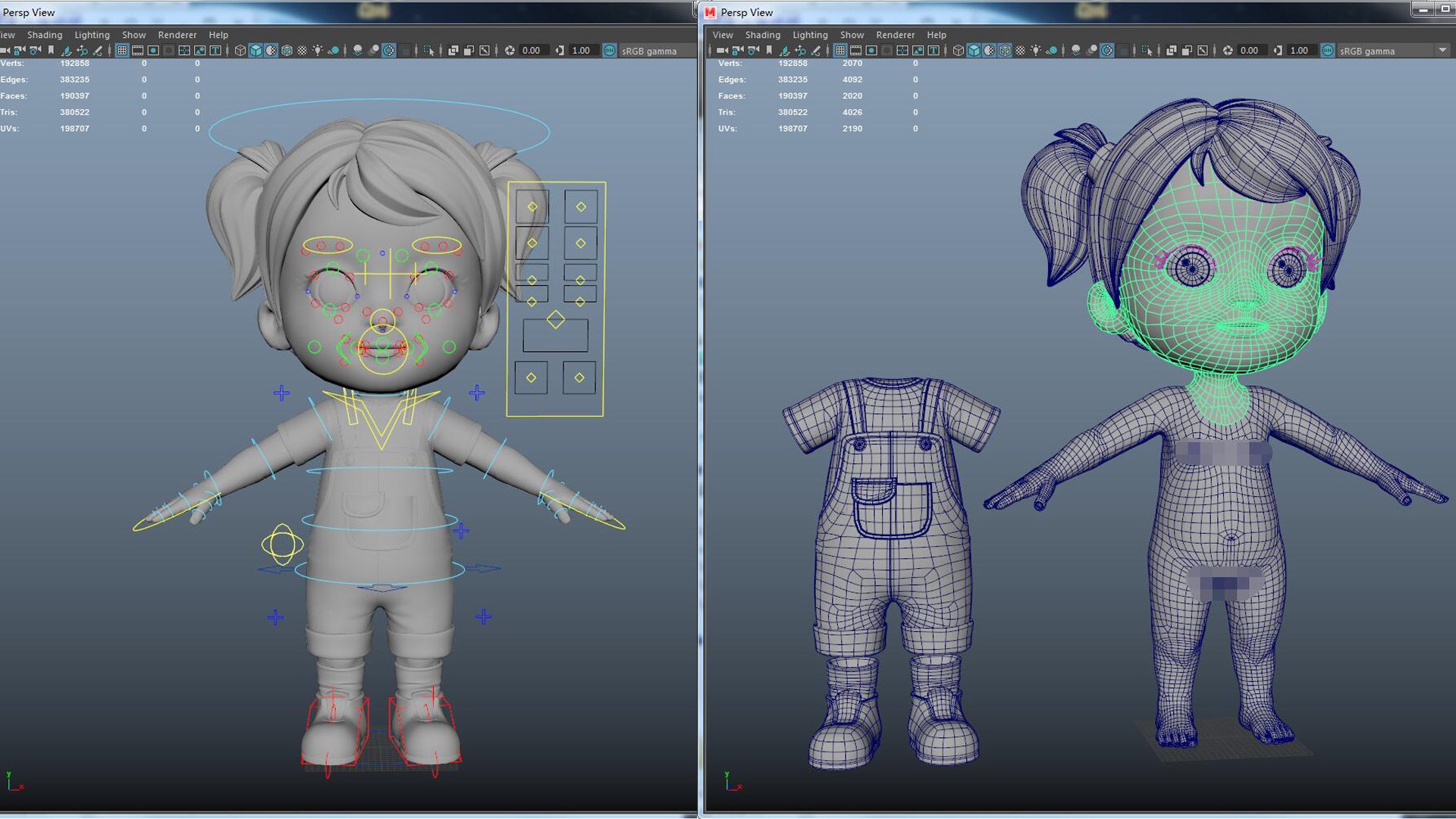 GirlRig 3D Model - TurboSquid 2041328