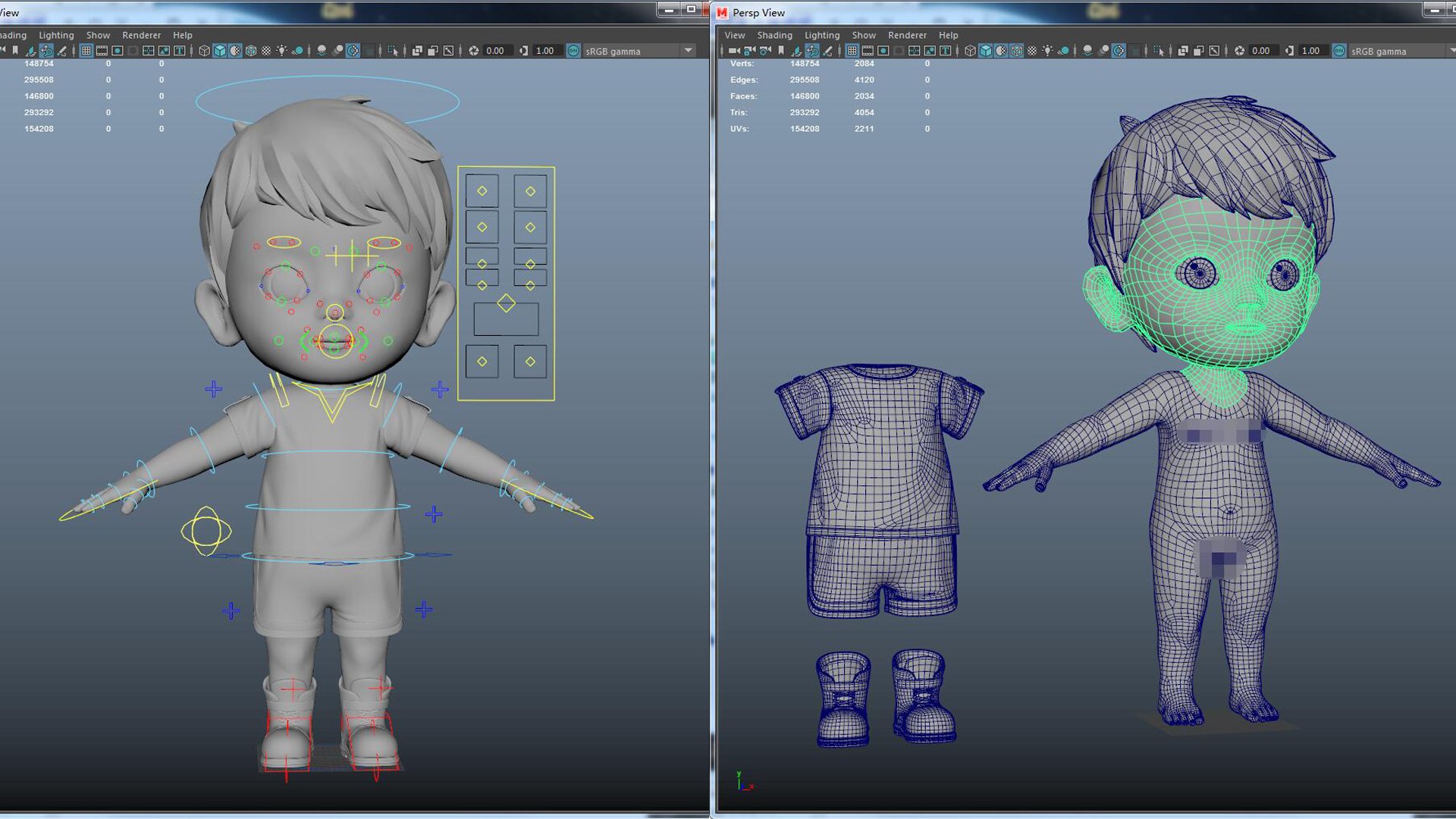GirlRig 3D Model - TurboSquid 2041328