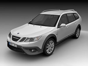 saab 9-3x crossover 3d model