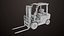 Forklift Trucks and Pallet Orange Collection All PBR Textures 3D model