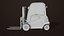 Forklift Trucks and Pallet Orange Collection All PBR Textures 3D model