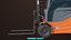 Forklift Trucks and Pallet Orange Collection All PBR Textures 3D model