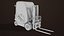 Forklift Trucks and Pallet Orange Collection All PBR Textures 3D model