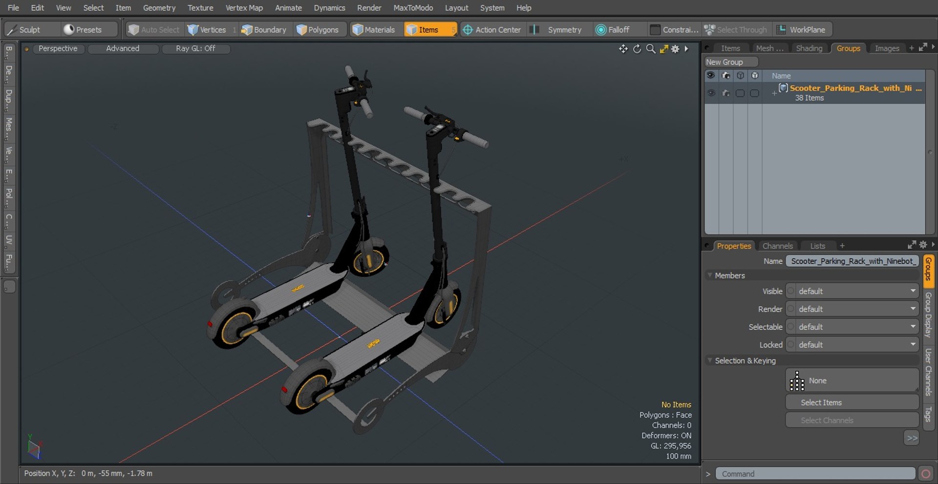 3D model Scooter Parking Rack with Ninebot KickScooter MAX https://p.turbosquid.com/ts-thumb/J3/GYWxoT/Y2/scooterparkingrackwithninebotkickscootermaxc4dmodel029/jpg/1648185144/1920x1080/fit_q87/242e6972323abf461cfce43723238443e3cd4d16/scooterparkingrackwithninebotkickscootermaxc4dmodel029.jpg
