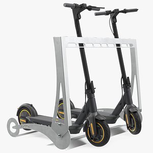 Scooter Parking Rack with Ninebot KickScooter MAX
