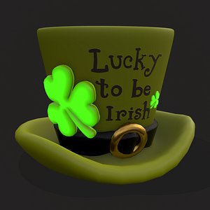 Lucky To Be Irish Hat 3D model