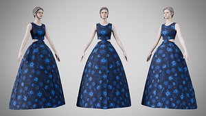 3D Dress 32 Midnight Petal