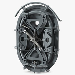 3D Oval Pressure Hatch with Viewing Port Gray