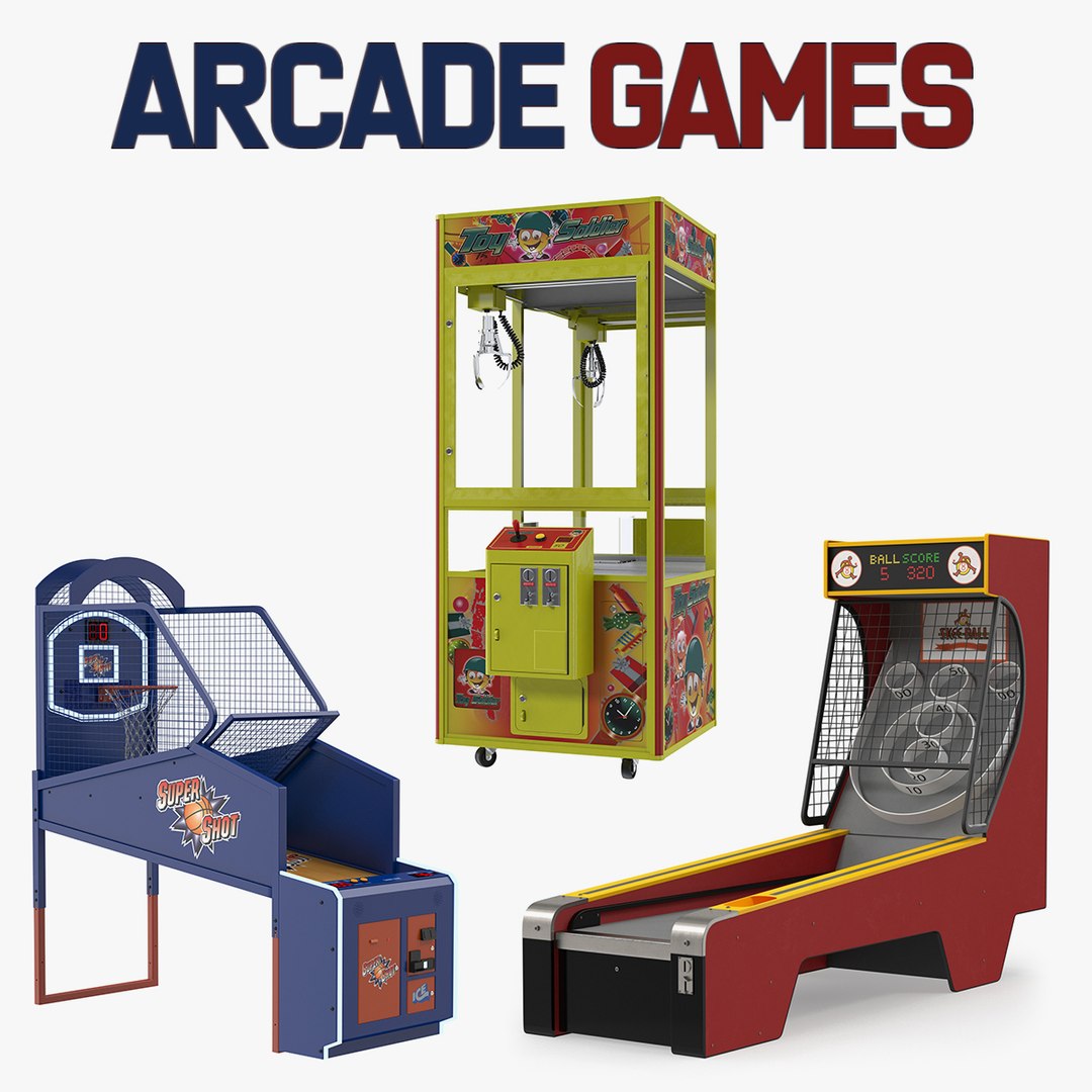 Arcade Games Collection 3D model preview