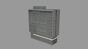 Hotel lowpoly building