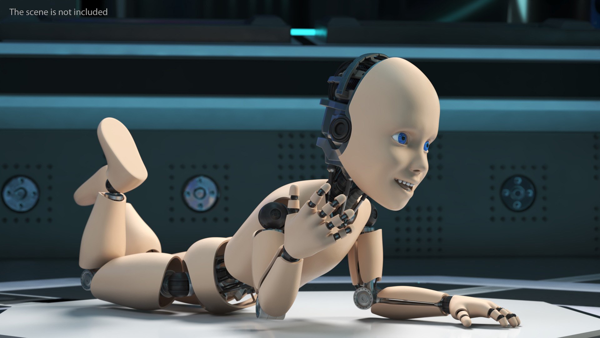 3D Humanoid Cyborg Child Rigged For Cinema 4D - TurboSquid 2421869