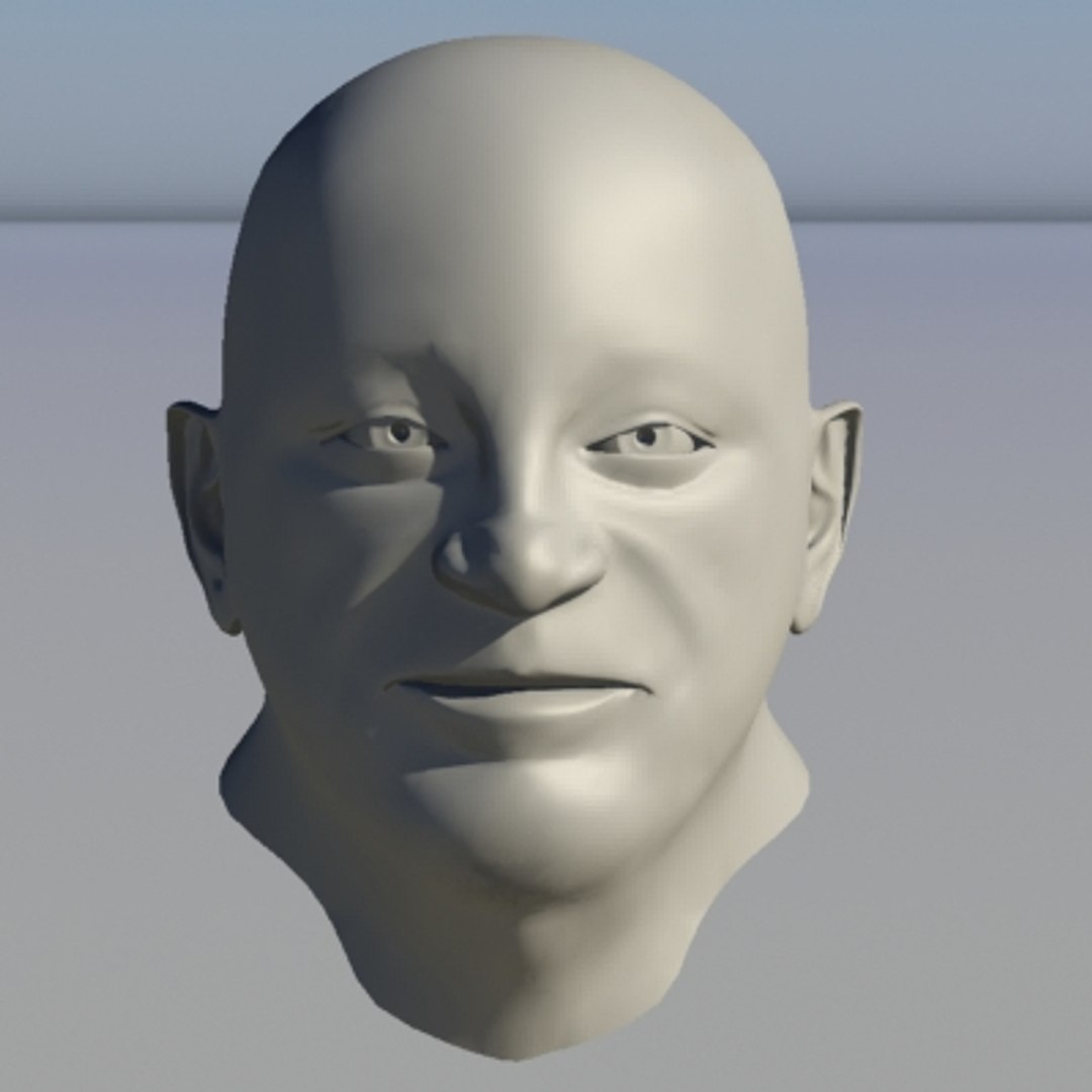 3ds Human Head Character