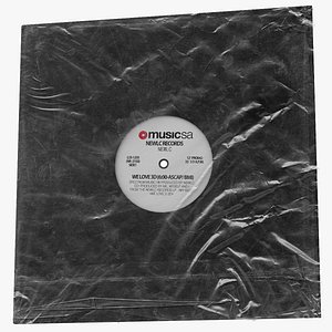 Vinyl Disc Record with Plastic Envelope Film
