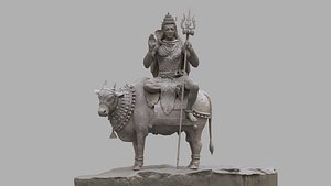 lord shiva statue 3D