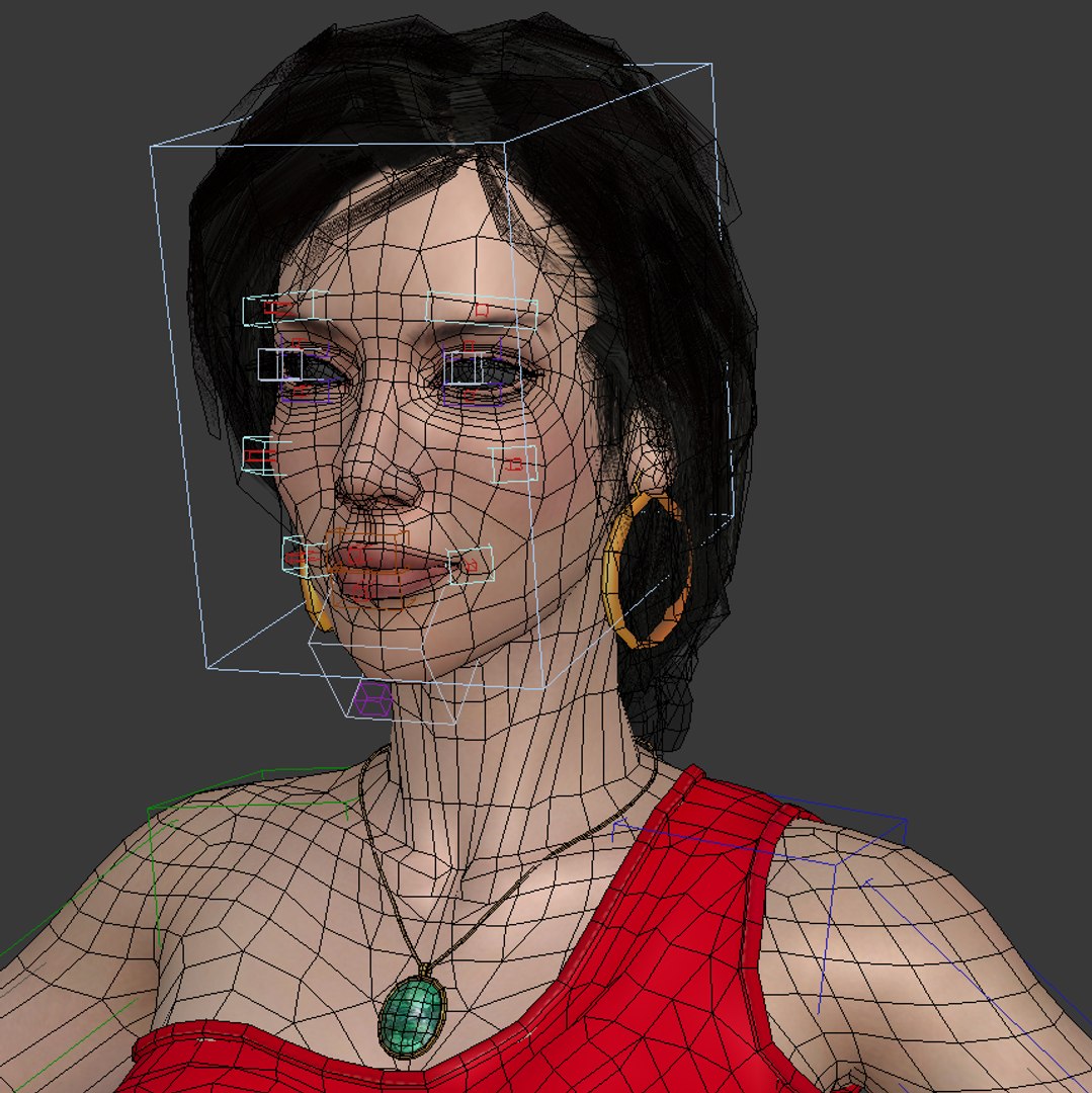 Red Dress Rigged Girl Max