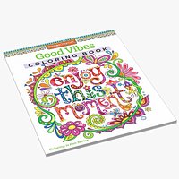 Coloring Book Low Poly 3D Model