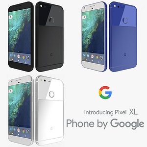 google pixel xl colors 3d model